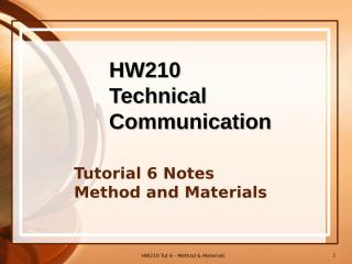 T6 Methods & Materials SF.ppt