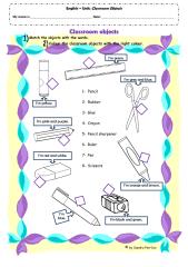 Classrom objects - worksheet2.pdf