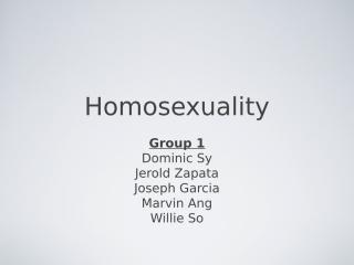4th Qtr Creative Synthesis HOMOSEXUALITY.ppt