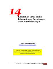14 kesalahan  fatal dalam bisnis internet.pdf