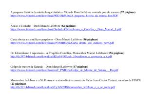 Arquivo PDF com links para download - Textos e Livros de Dom Lefebvre.pdf